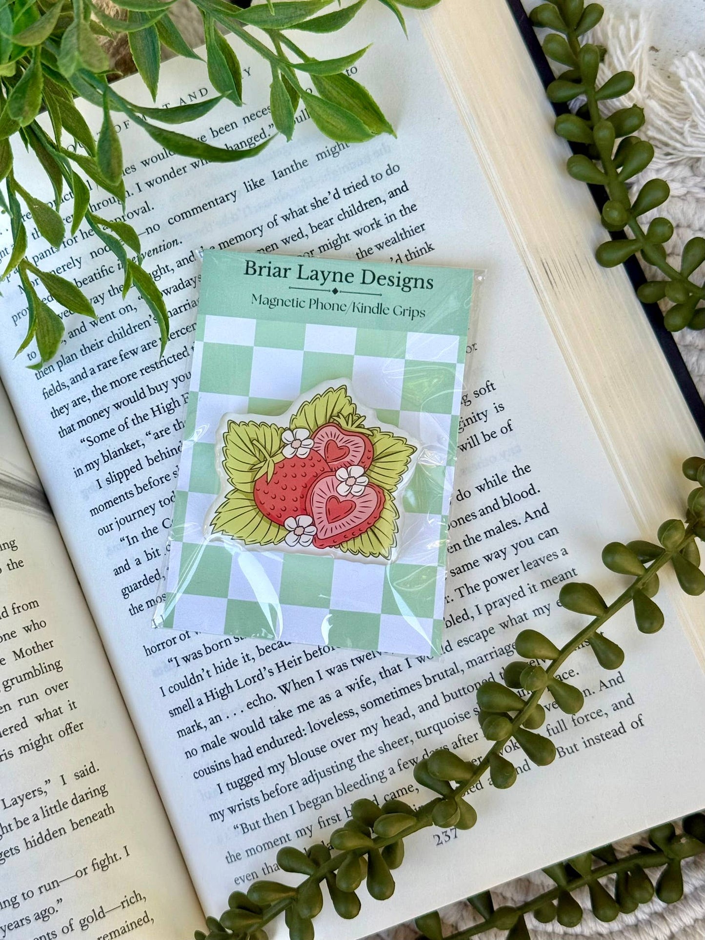 Bookish Reading Kindle Grip - Bookish Kindle Phone Grip