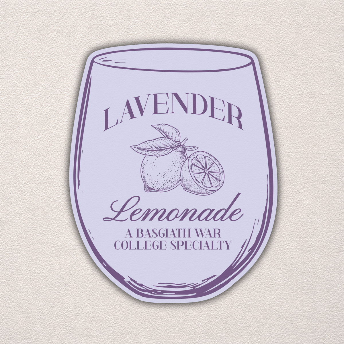 Lavender Lemonade | Fourth Wing Sticker