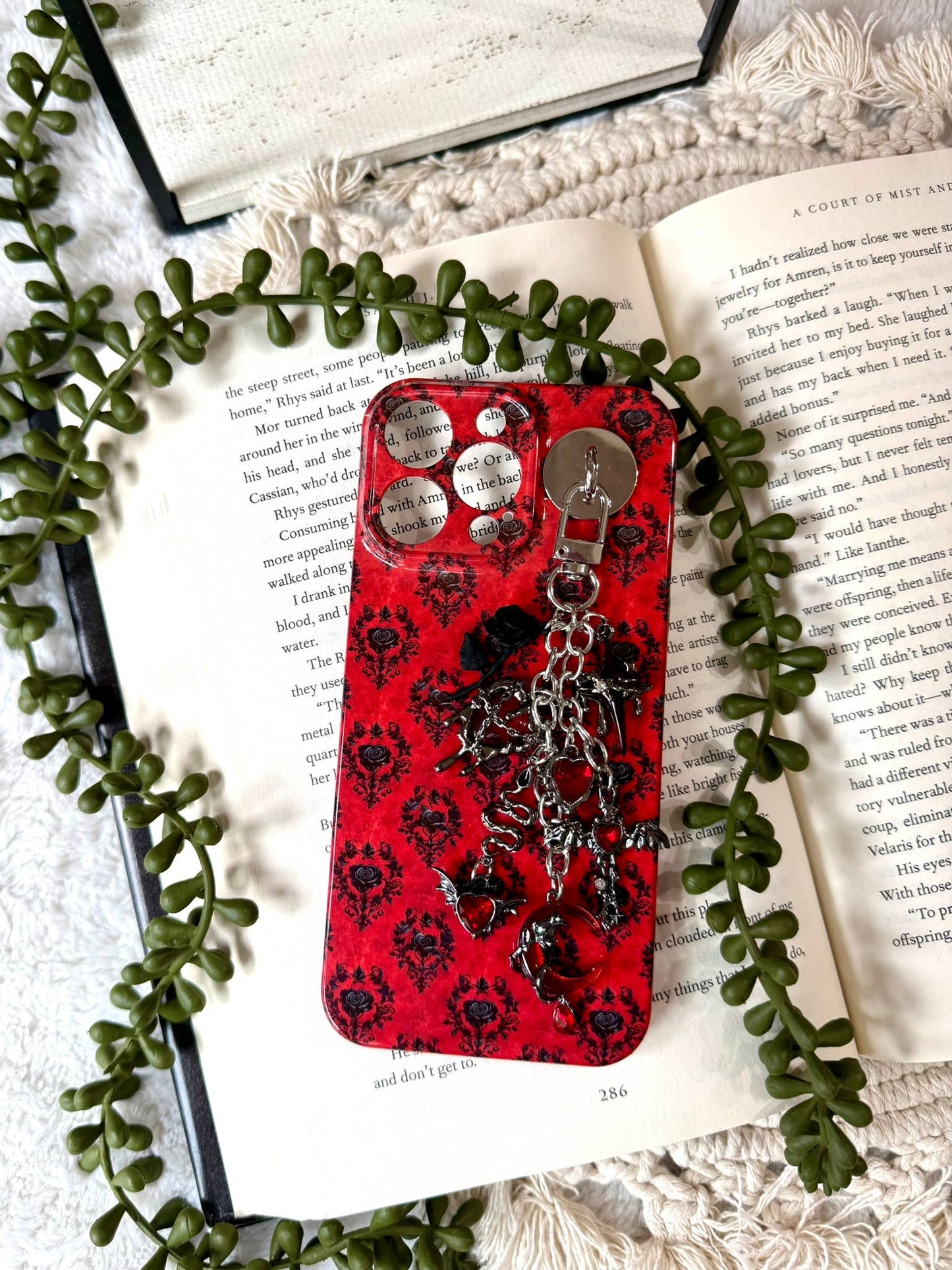 Dark Romance Kindle Charm - Dark Romance Phone Charm