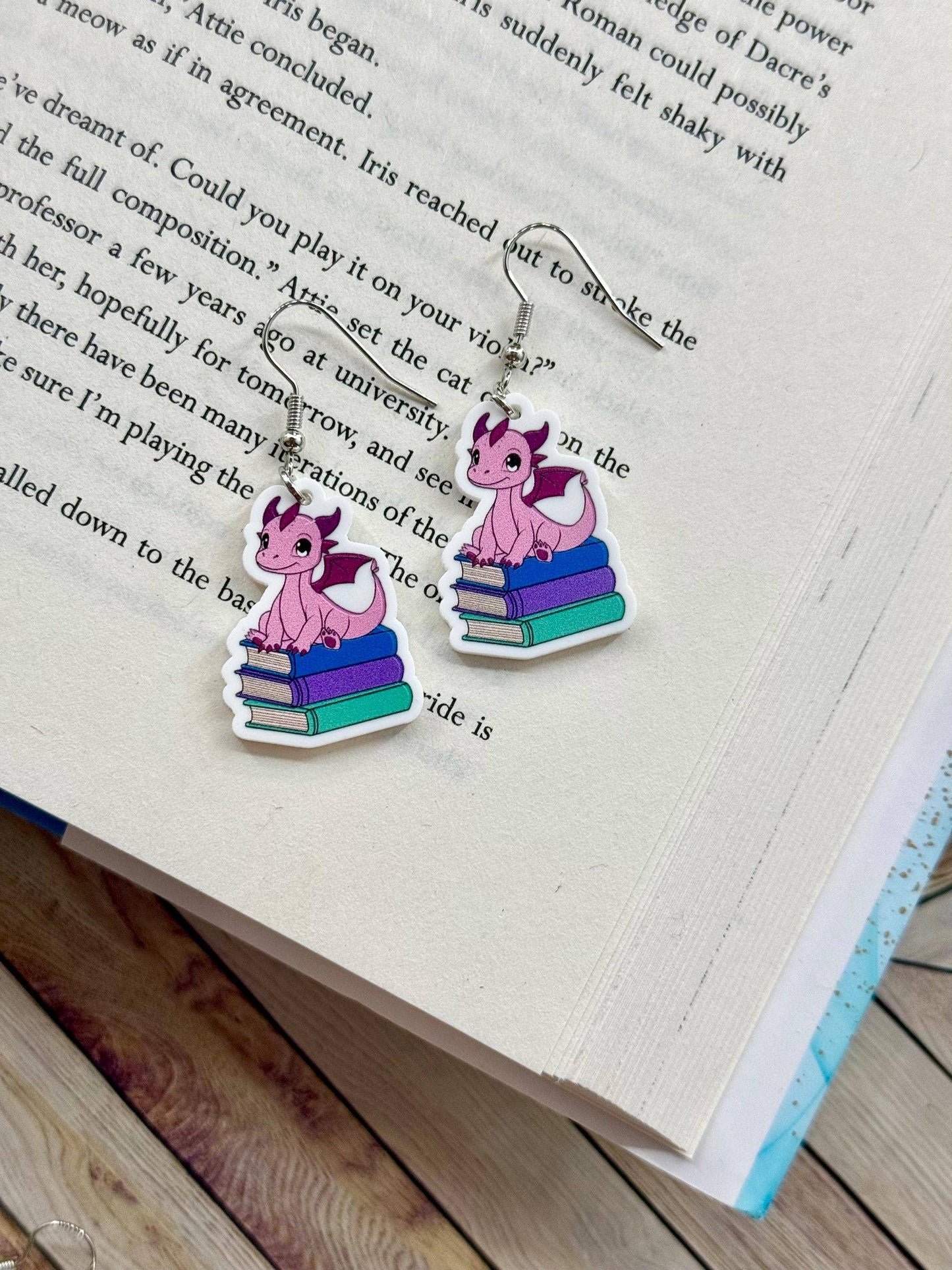 Fairytale & Bookish Dragon Earrings Collection