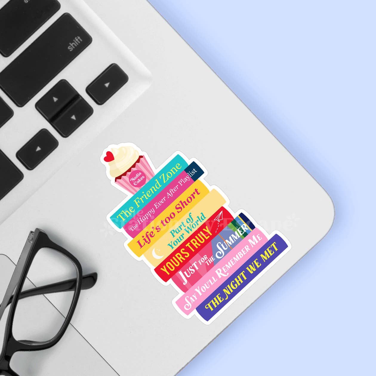 Abby Jimenez Book Stack Sticker