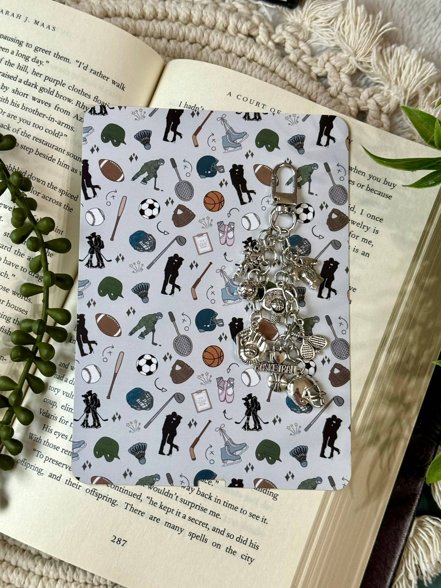 Sports Kindle Charm - Sports Phone Charm
