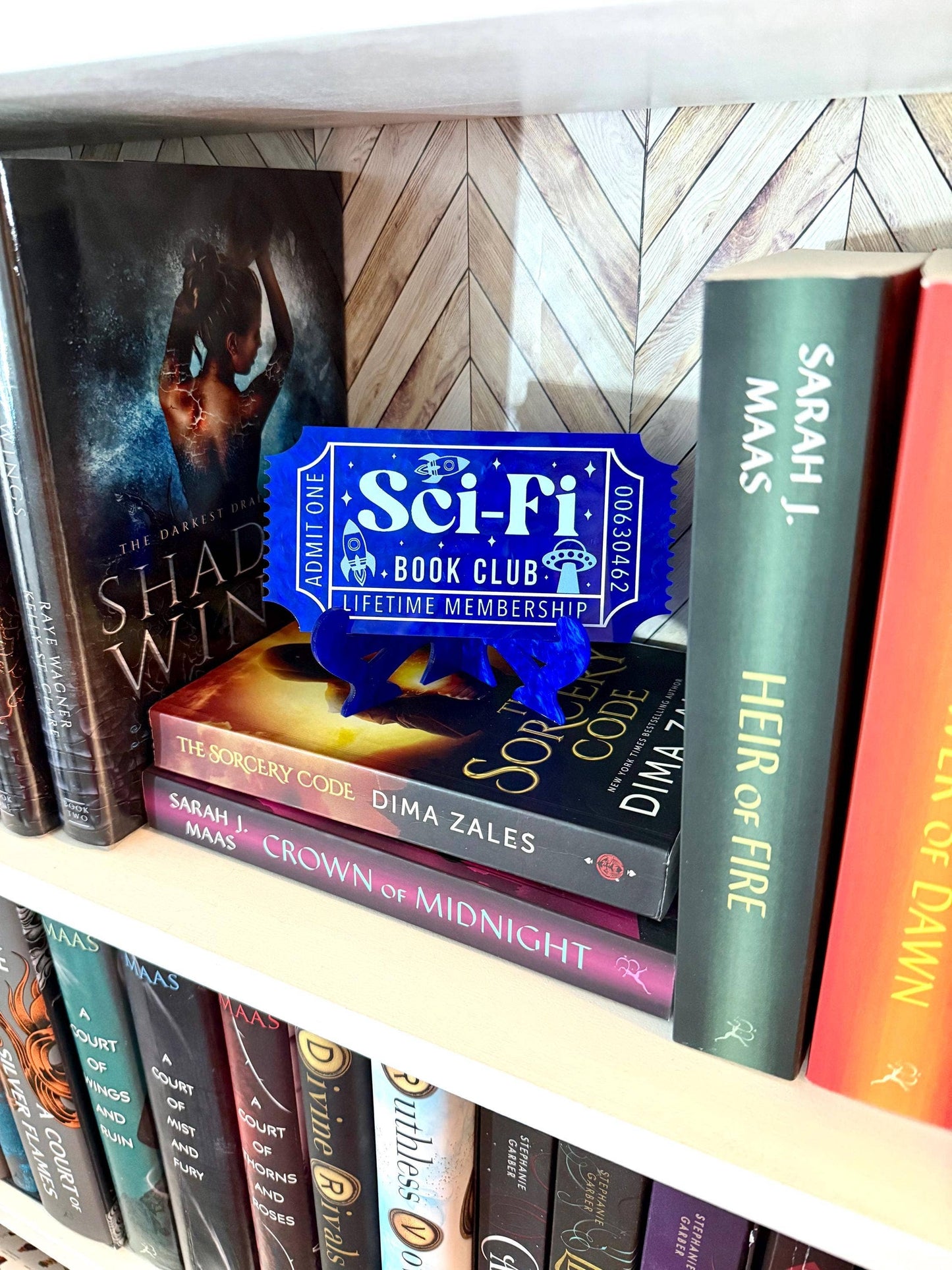 Sci Fi Bookish Shelf Sitter and Bookshelf Decor Ticket