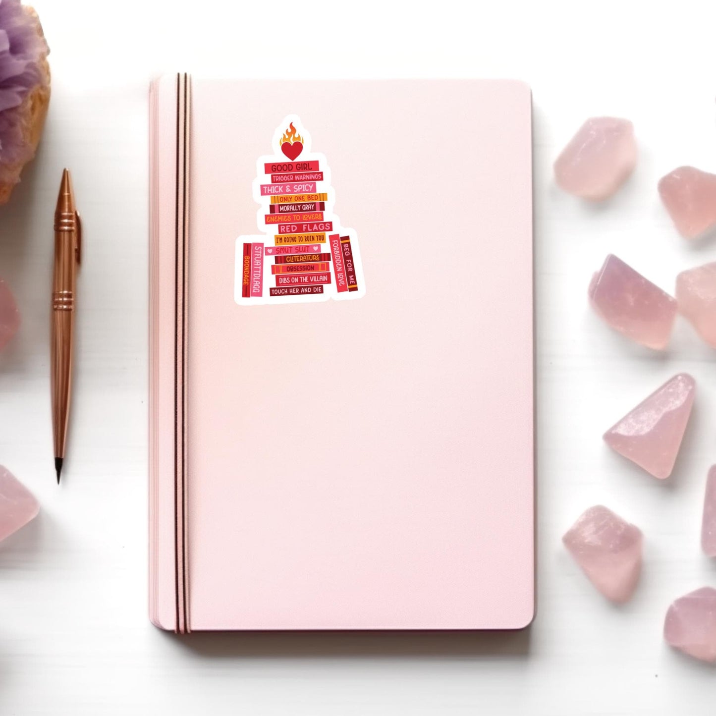 Smut Book Stack Sticker