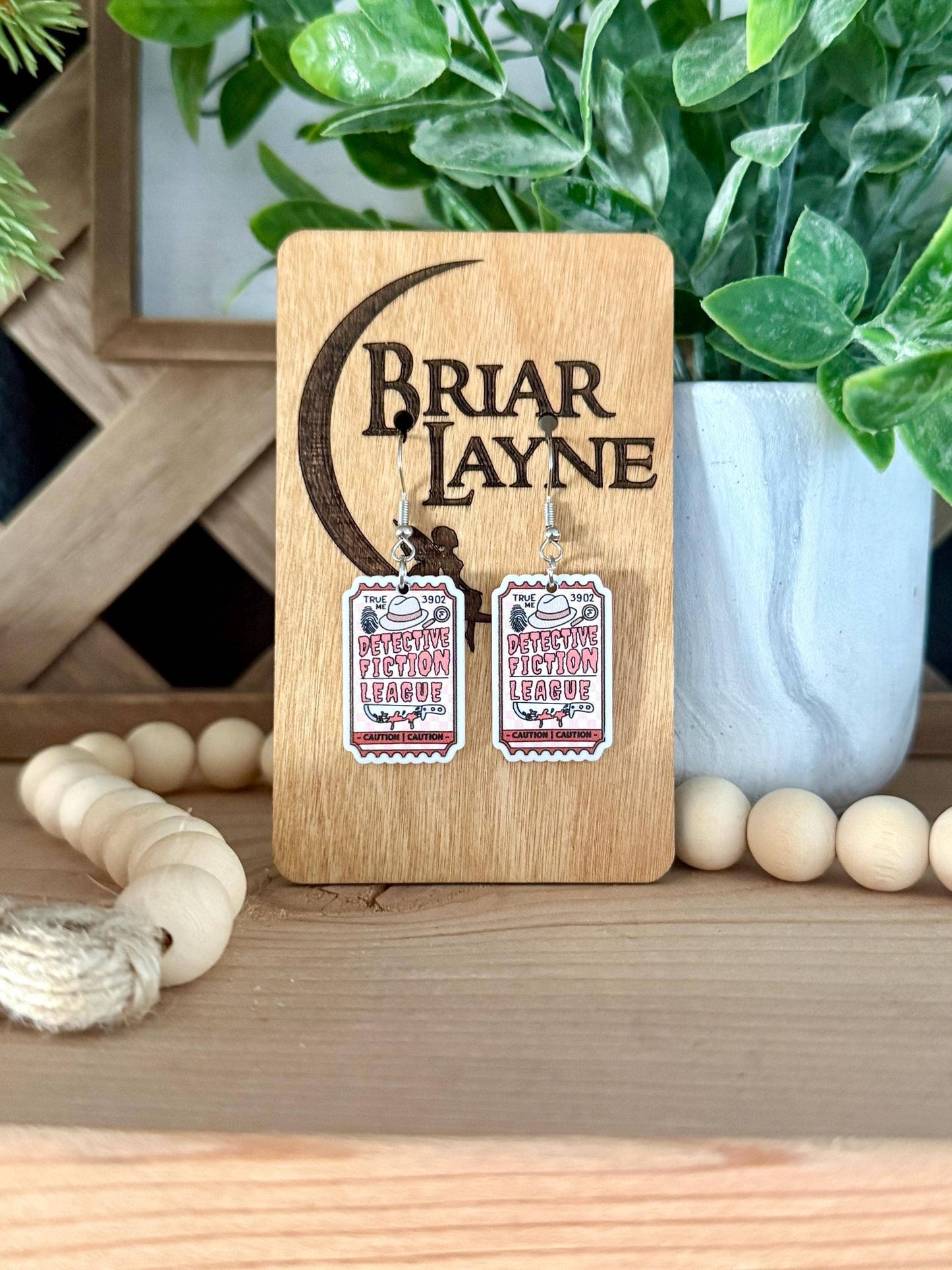 True Crime & Mystery Book Club Earrings #2