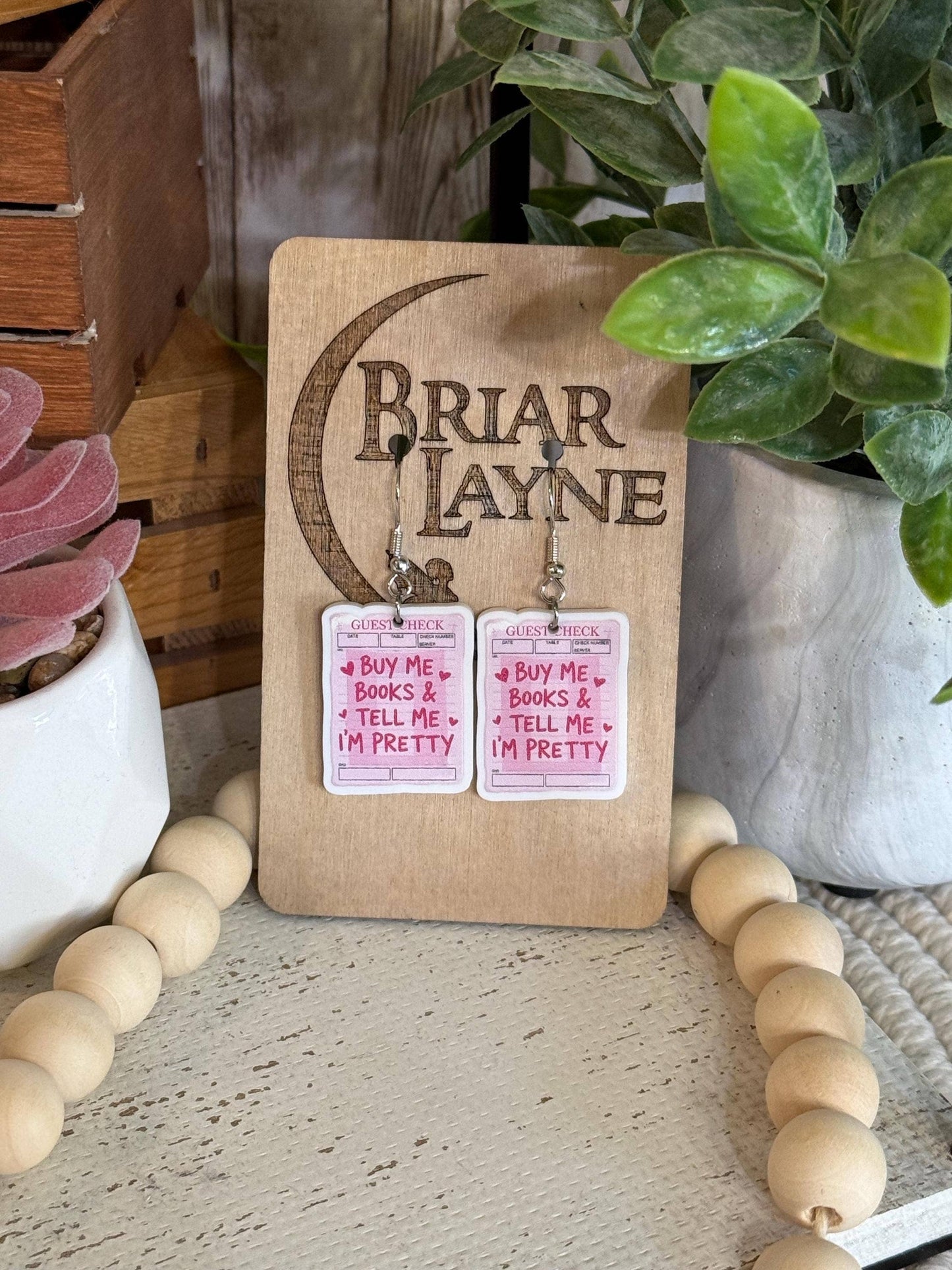 Book Lovers Reading Library Earrings