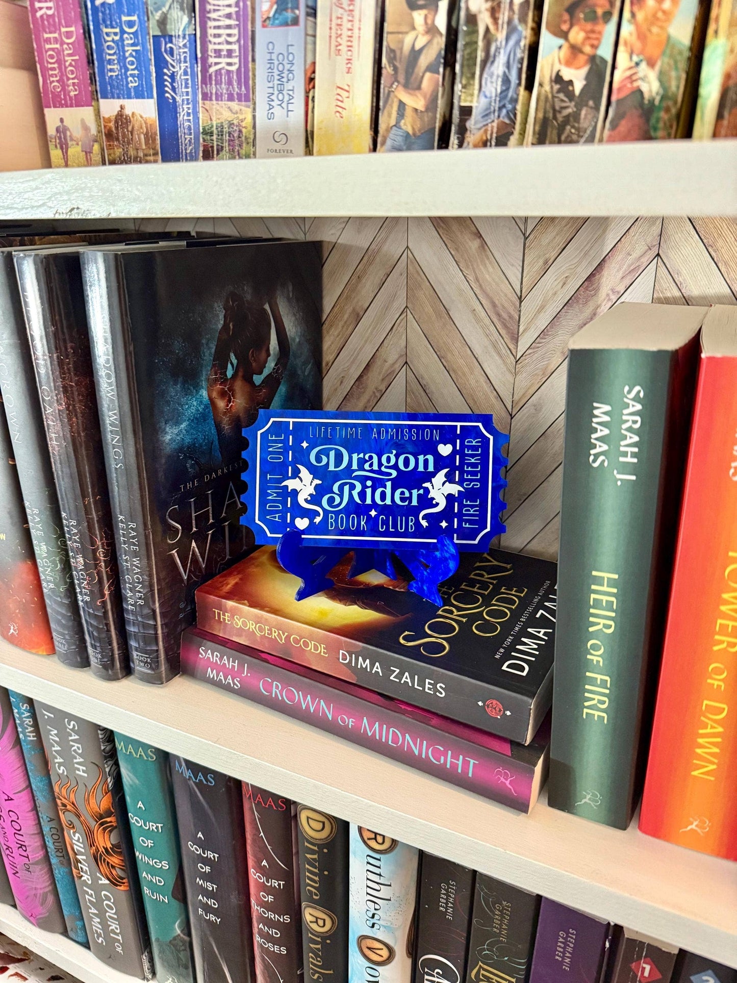 Bookish Shelf Sitter and Decor with Reading Tickets