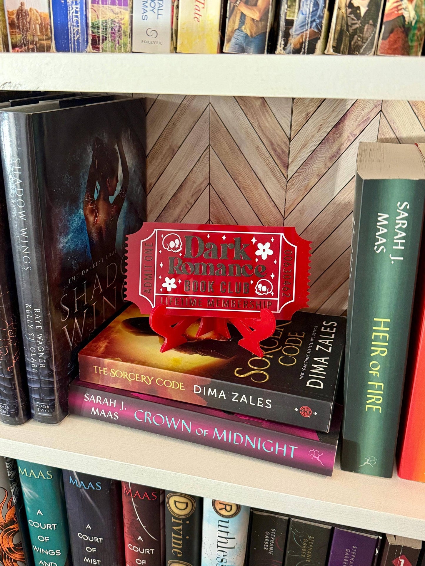 Bookish Shelf Sitter and Decor with Reading Tickets