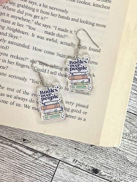 Book Lovers Earrings for Readers and Bookworms