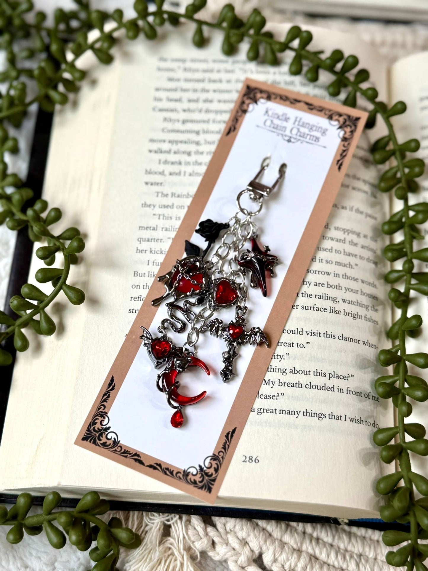 Dark Romance Kindle Charm - Dark Romance Phone Charm