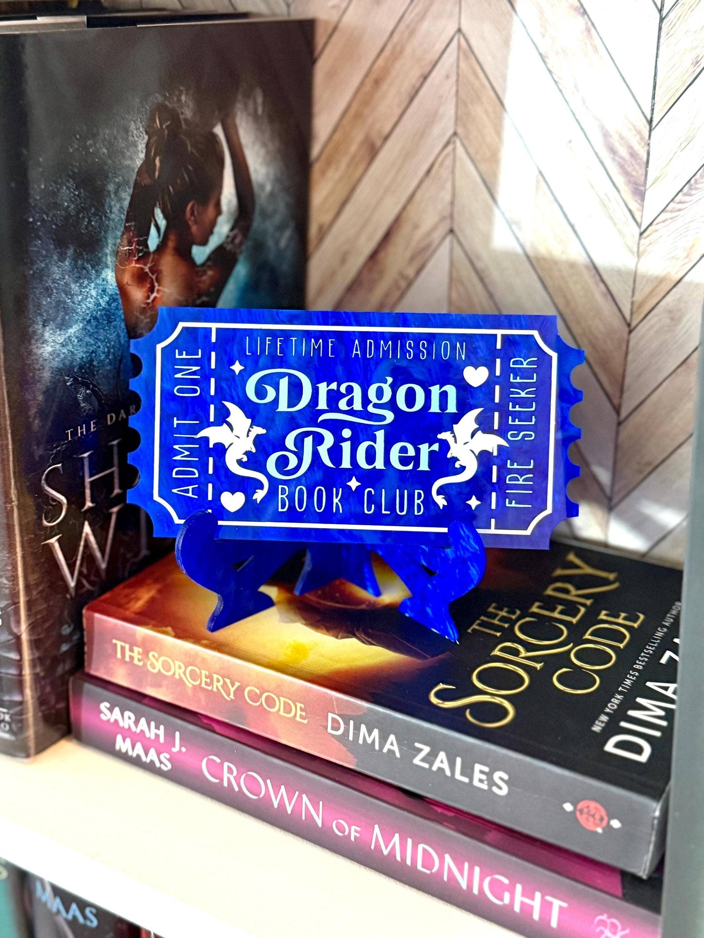 Bookish Shelf Sitter and Decor with Reading Tickets