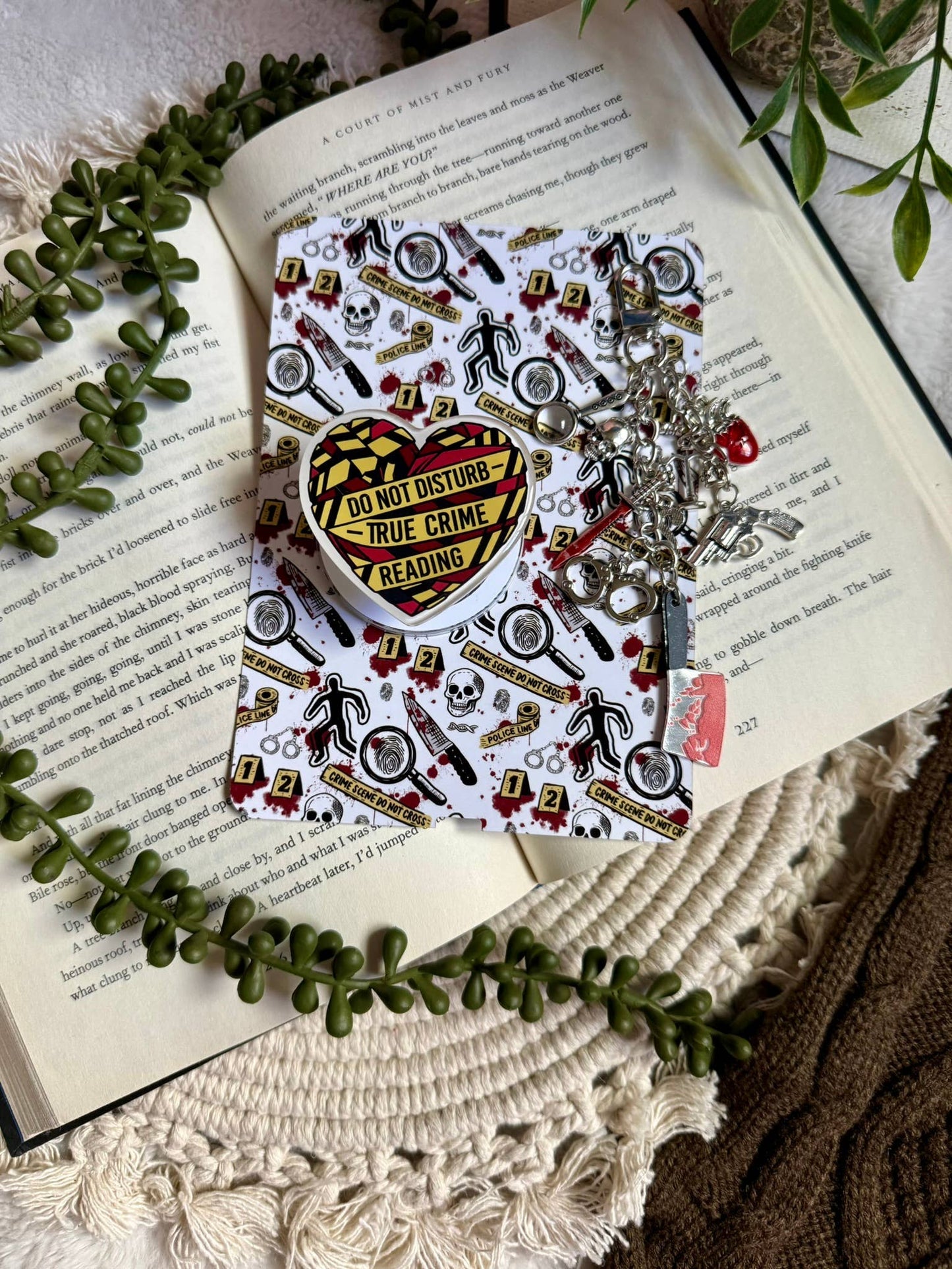 Crime Murder Kindle Grip - Crime Murder Kindle Phone Grip -