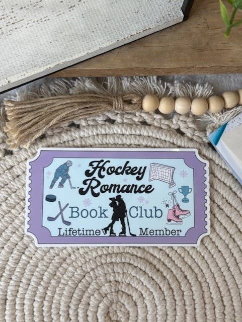 Hockey Romance Ticket Bookshelf Decor