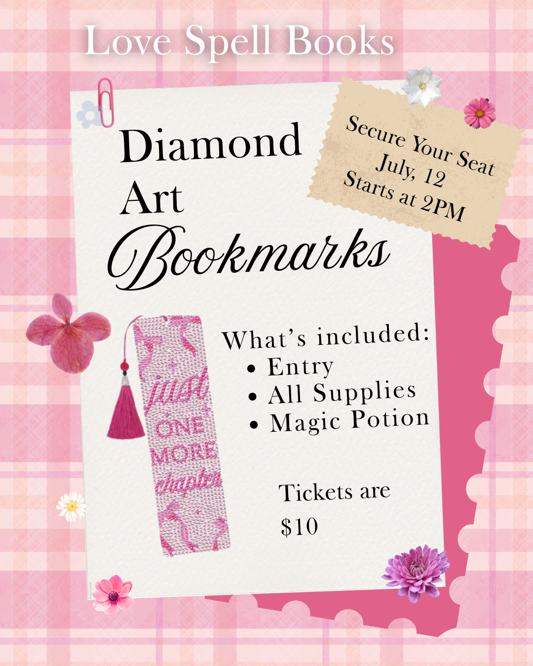 Diamond Art Bookmark Craft
