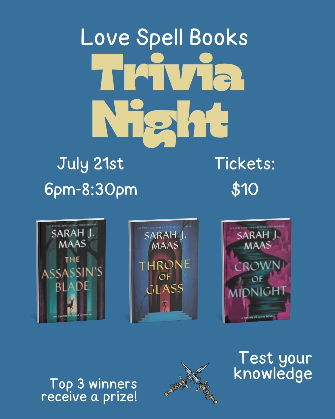 Throne of Glass Trivia Night